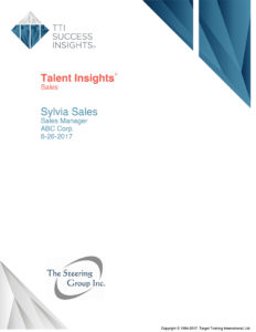 Behaviors and Motivators - Talent Insights - Sales